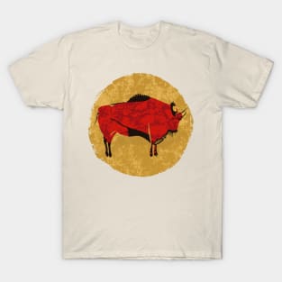 Bison cave painting Altamira prehistoric art T-Shirt